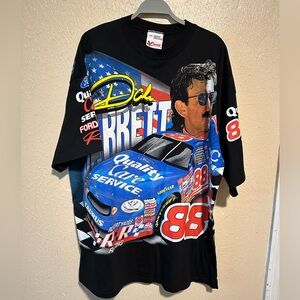 Vintage 1998 Chase Racewear‎ 88 Dale Jarret Flying Colors Graphic Shirt Size XXL